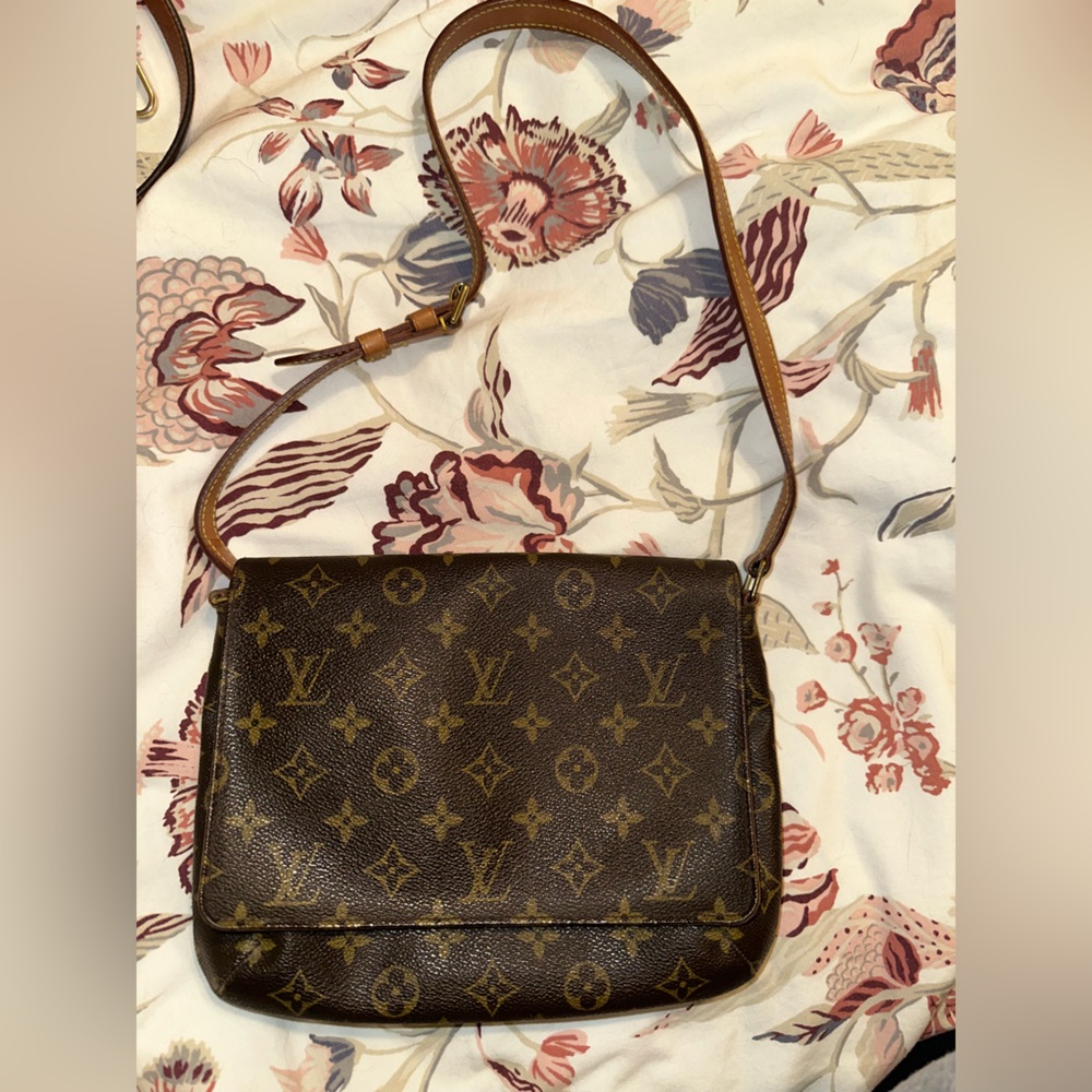 Louis Vuitton Brown Musette Tango Bag